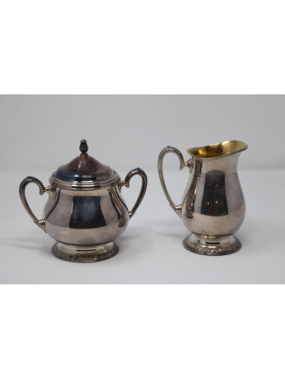 Oneida Henley Community Silver-Plated Sugar & Creamer Set – 1960s Vintage